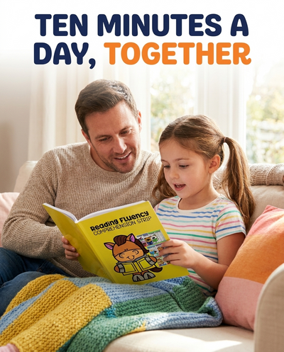 Hatwoo Reading Fluency Comprehension Strips — English Practice Workbook for Early Readers