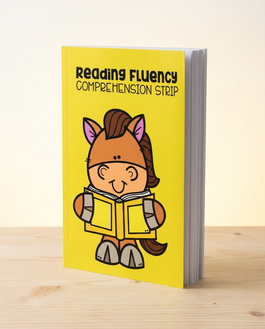Hatwoo Reading Fluency Comprehension Strips — English Practice Workbook for Early Readers